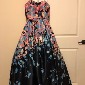 Beautiful floral prom dress